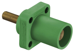 Hubbell Wiring HBLMRS Series Single Pole Receptacles 400 A Male 600 V Green 4 - 4/0 AWG Screw