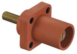Hubbell Wiring HBLMRS Series Single Pole Receptacles 400 A Male 600 V Red 4 - 4/0 AWG Screw