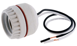 Hubbell Wiring RL Series 2-piece Lampholders Incandescent Medium White