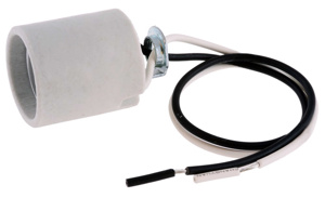 Hubbell Wiring RL Series Lampholders Incandescent Medium White