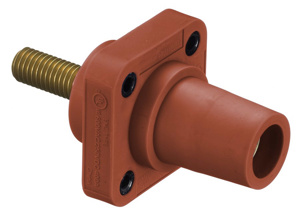 Hubbell Wiring HBLFR Series Single Pole Receptacles 400 A Female 600 V Red 4 - 4/0 AWG Stud