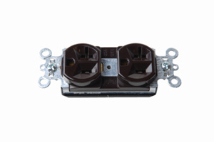 Pass & Seymour PT5362 Series Duplex Receptacles 20 A 125 V 2P3W 5-20R Commercial PlugTail® Red