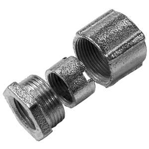 Appleton Emerson Rigid / IMC Threaded 3-piece Couplings 1-1/2 in Malleable Iron