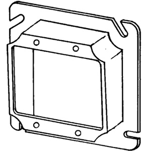 Appleton Emerson 4-11/16 Square Box Plaster Rings 2 Gang Raised 3/4 in