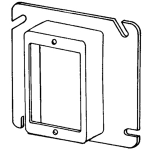 Appleton Emerson 4-11/16 Square Box Plaster Rings 1 Gang Raised 3/4 in