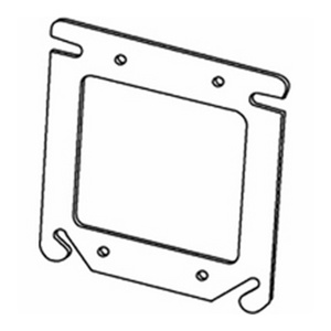 Appleton Emerson 4 Square Box Plaster Rings 2 Gang Flat