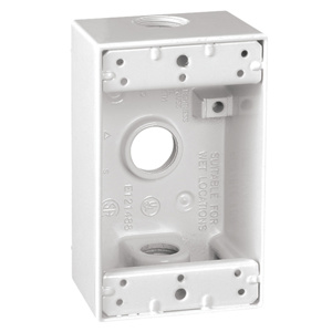 WSM150W 1 GANG BOX 3 1/2 IN HUB      OZE