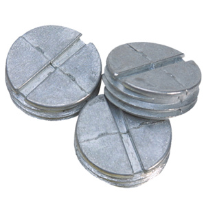 Appleton Emerson Screw-in Knockout Plugs 1/2 in Gray