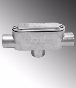 Calbrite Form 8 Series Type TB Conduit Bodies Form 8 Stainless Steel 1 in Type TB