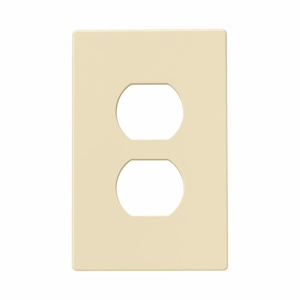 Eaton Wiring Devices Midsized Duplex Wallplates 1 Gang Almond Polycarbonate Snap-on