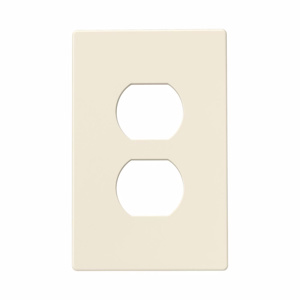 Eaton Wiring Devices Midsized Duplex Wallplates 1 Gang Light Almond Polycarbonate Snap-on