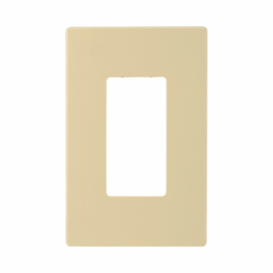 Eaton Wiring Devices Midsized Decorator Wallplates 1 Gang Ivory Polycarbonate Snap-on
