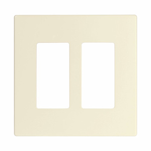 Eaton Wiring Devices Midsized Decorator Wallplates 2 Gang Light Almond Polycarbonate Snap-on