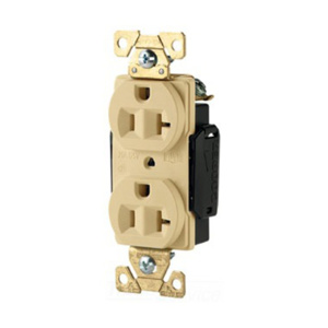 Eaton Wiring Devices AH5362 Series Duplex Receptacles 20 A 125 V 2P3W 5-20R Industrial Ivory