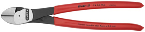Knipex Tools High Leverage Diagonal-cutting Pliers Medium hard wire: 3/16 in, Hard wire: 9/64 in, Piano wire: 1/8 in Diagonal 10 in