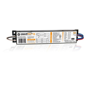 GE Lamps T8 Fluorescent Ballasts 2 Lamp 120 - 277 V Instant Start Non-dimmable 15/17/25/26/28/29/31/32/40 W