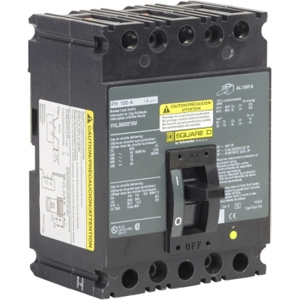 Square D I-Line™ FHL Series Cable-in/Cable-out Molded Case Industrial Circuit Breakers 150 A 600 VAC 3 Pole 3 Phase