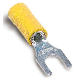 ABB Thomas & Betts Insulated Fork Terminals 12 - 10 AWG Serrated Barrel Vinyl Yellow