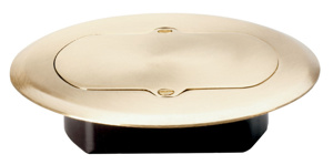TM1542-TRFM RND BRASS FLR BX CO