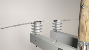 Preformed Line Products J-neck Double Support Ties 795 kcmil, 715.5 kcmil, #24 AWG, #54 AWG 23 in 0.969 - 1.096 in