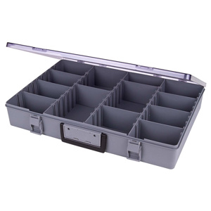 Flambeau Industrial Compartment Satchel Cases 18.44 in L x 12.5 in W x 3 in D 4 Compartments Polypropylene, Terpolymer
