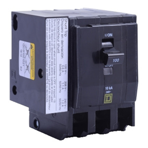 Square D QO™ Series Shunt-trip Molded Case Plug-in Circuit Breakers 80 A 120/240 VAC 10 kAIC 3 Pole 3 Phase