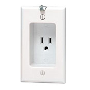 Leviton 688 Series Single Receptacles 15 A 125 V 2P3W 5-15R Residential Almond