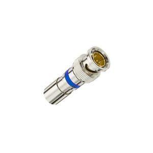 Ideal 89 RG6 Series Compression Connectors Coax Connector Brass Blue
