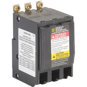 Square D QOB™ Series Molded Case Bolt-on Circuit Breakers 125 A 240 VAC 22 kAIC 3 Pole 3 Phase