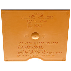 Allied Moulded LVP Series Switch/Outlet Box Voltage Partitions Nonmetallic 0.094 in