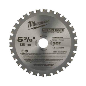 Milwaukee Metal Cutting Circular Saw Blades 5.38 in 0.05 in 20 mm