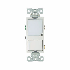 Eaton Wiring Devices SPST Stacked Night Light Rocker Switches