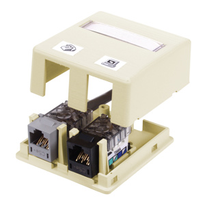 Hubbell Premise iStation ISB Series Surface Mount Boxes Electric Ivory