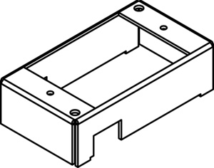 Wiremold Poke-thru Box Bottom Housing Assemblies