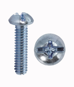Minerallac Steel Phillips / Slotted Round Head Machine Screws
