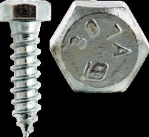 Minerallac Steel Hex Head Lag Screws 7 TPI 3/8 in 2 in Zinc-plated