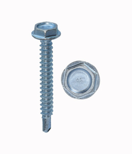 Minerallac Steel Hex Washer Head Self-drilling Screws 14 TPI #12 2 in Zinc-plated