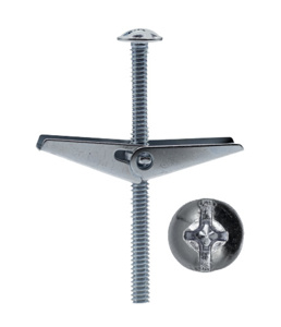 Minerallac Round Slotted Head Toggle Bolt Screws