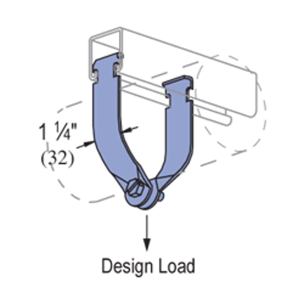 Atkore Unistrut Atkore Unistrut EMT Strut Straps 1 in EMT Border States