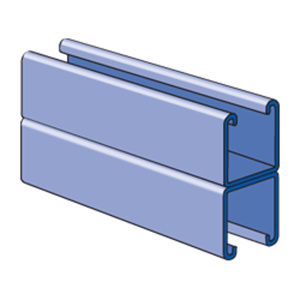 Atkore Unistrut P1001 Series Solid Back-to-Back Strut Channels 3-1/4" x 1-5/8 " Back To Back, Solid Pre-galvanized