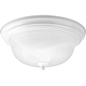 Progress Lighting Dome Glass Series Surface Round Light Fixtures Incandescent White Alabaster Glass