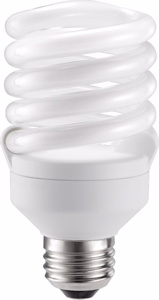 Signify Lighting Energy Saver Series Self-ballasted Compact Fluorescent Lamps Twist CFL Medium (E26) 2700 K 18 W