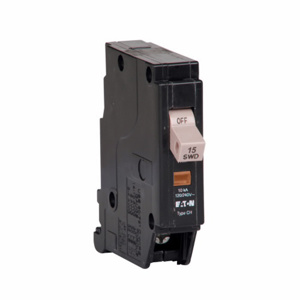 Eaton Cutler-Hammer CH Series Molded Case Plug-in Circuit Breakers 1 Pole 120 VAC 15 A