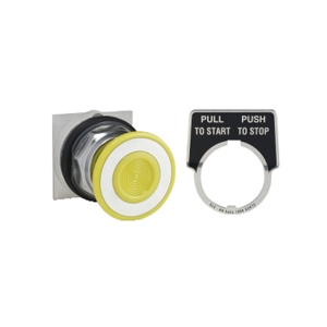Square D Harmony™ 9001KR Multi-function Push Button Heads 30 mm Yellow Metallic