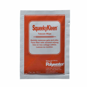 American Polywater SqueekyKleen™ Fiber & Copper Gel Filled Cable Cleaners Wipe