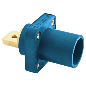Hubbell Wiring HBLMRB Series Single Pole Receptacles 400 A Male 600 V Blue 4 - 4/0 AWG Screw