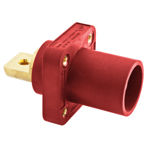 Hubbell Wiring HBLMRB Series Single Pole Receptacles 400 A Male 600 V Red 4 - 4/0 AWG Screw