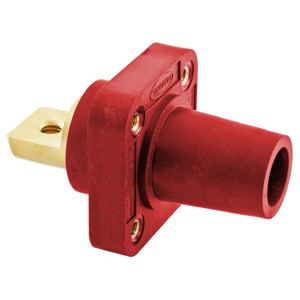 Hubbell Wiring HBLFR Series Single Pole Receptacles 400 A Female 600 V Red 4 - 4/0 AWG Bus Bar