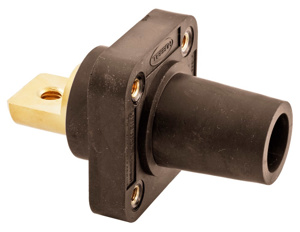 Hubbell Wiring HBLFR Series Single Pole Receptacles 400 A Female 600 V Brown 4 - 4/0 AWG Bus Bar