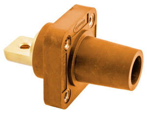 Hubbell Wiring HBLFR Series Single Pole Receptacles 400 A Female 600 V Orange 4 - 4/0 AWG Bus Bar